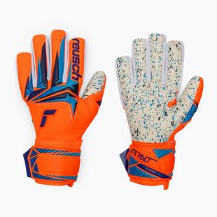 Brankárske rukavice Reusch Attrakt Fusion NC shocking orange/blue
