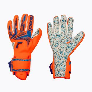 Brankárske rukavice Reusch Attrakt Freegel Fusion shocking orange/blue