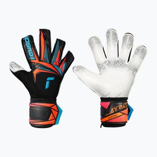 Brankárske rukavice Reusch Attrakt Advance Evolution Glueprint black/aqua blue/shocking orange