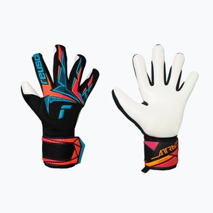 Brankárske rukavice Reusch Attrakt Freegel Advance black/aqua blue/shocking orange