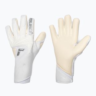 Brankárske rukavice Reusch Attrakt Gold X Strapless white/silver