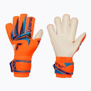 Brankárske rukavice Reusch Attrakt Gold X Evolution shocking orange/blue