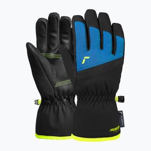 Detské lyžiarske rukavice Reusch Wonder R-TEX® XT Junior blck/bril blu/safety yell