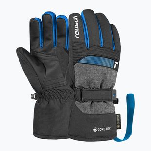 Detské lyžiarske rukavice Reusch Rocket GORE-TEX black/black melange/brilliant blue