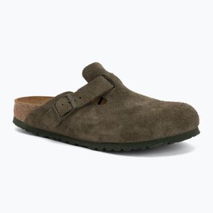Šľapky BIRKENSTOCK Boston Suede Leather thyme