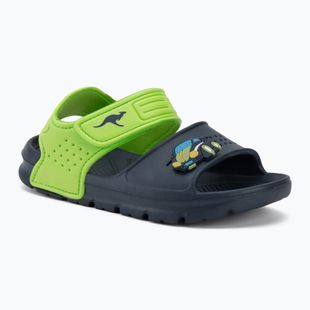 Detské sandále Kangaroos KangaSwim II dark navy/lime