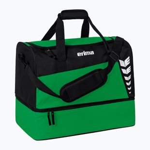 Tréningová taška ERIMA Six Wings Sports Bag With Bottom Compartment 35 l emerald/black