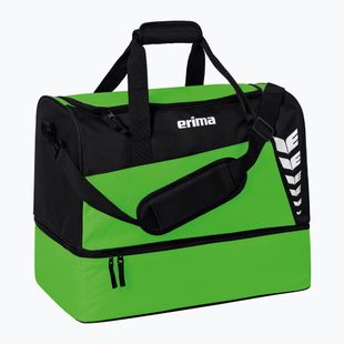 Tréningová taška ERIMA Six Wings Sports Bag With Bottom Compartment 35 l green/black