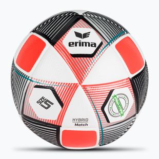 ERIMA Hybrid Match strieborná/fialovo-koralová futbalová lopta veľkosť 5