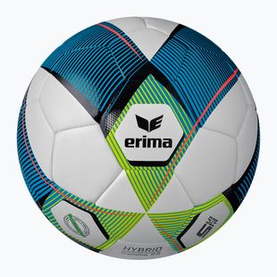 ERIMA Hybrid Training 2.0 futbalová lopta mykonos blue/lime veľkosť 5
