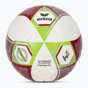 Futbalová lopta ERIMA Hybrid Training 2.0 size 4 metallic red/silver/lime