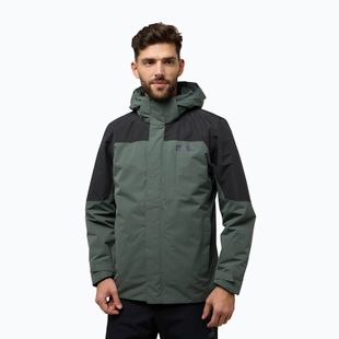 Pánska bunda 3v1 Jack Wolfskin Romberg 3In1 slate green