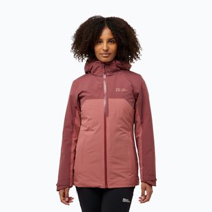 Dámska bunda 3v1 Jack Wolfskin Hunberg mineral red