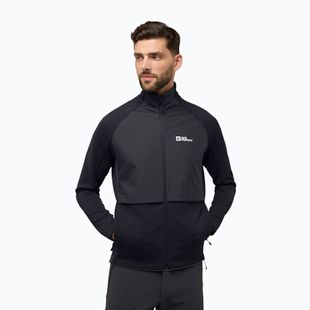 Pánska fleecová mikina Jack Wolfskin Dormer black