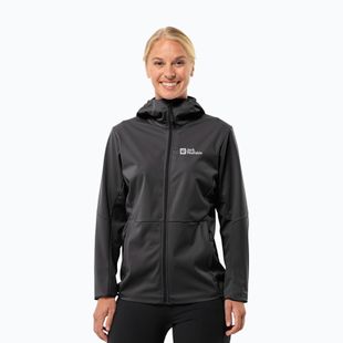 Dámska softshellová bunda Jack Wolfskin Feldberg Hoody black