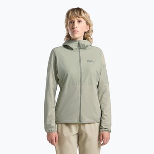 Dámska fleecová mikina Jack Wolfskin Prelight Trail Hoody mint leaf