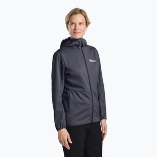 Dámska softshellová bunda Jack Wolfskin Feldberg Hoody graphite
