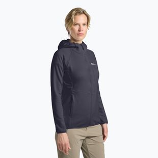 Dámska fleecová bunda Jack Wolfskin Kolbenberg Hooded Full Zip graphite