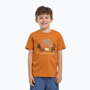 Detské tričko Jack Wolfskin Graphic Cotton T print soft amber