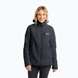 Damska polarowa bluza Jack Wolfskin Cradle Mountain Pile Full Zip phantom