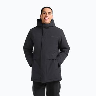 Pánsky zateplený kabát Jack Wolfskin Cold Camp Coat black