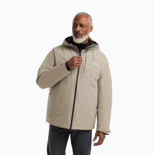 Pánska páperová bunda Jack Wolfskin Icecape 2L Down Ins Rds linen