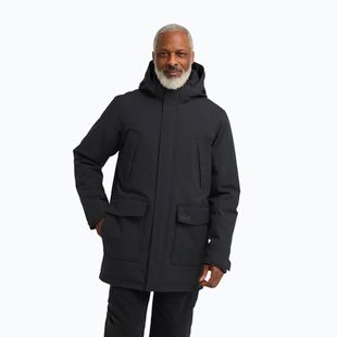 Pánska bunda do dažďa Jack Wolfskin Canyon Shield Parka black