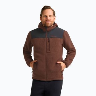 Pánska fleecová mikina Jack Wolfskin Kammweg Pile Fz hot chocolate