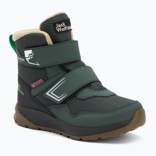 Detské topánky Jack Wolfskin Polar Bear-B Texapore Mid Vc mystic green