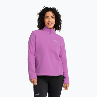 Dámska fleecová mikina Jack Wolfskin Taunus 100 Half Zip foxglove