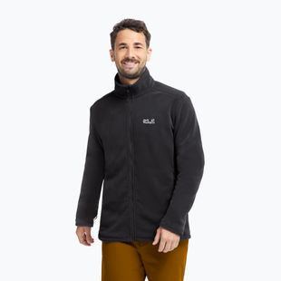 Pánska fleecová mikina Jack Wolfskin Taunus 200 Full Zip black