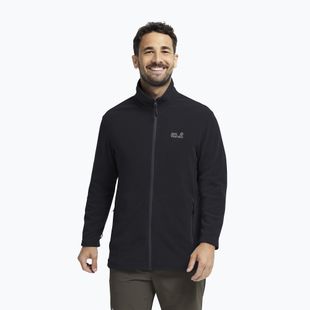 Pánska fleecová mikina Jack Wolfskin Taunus 100 Full Zip black