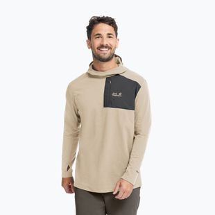 Pánska trekingová mikina  Jack Wolfskin Sucol Hoody oyster