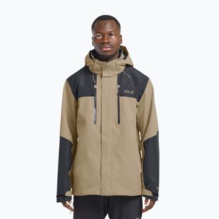 Pánska nepremokavá bunda Jack Wolfskin Jasper 2L hazel wood