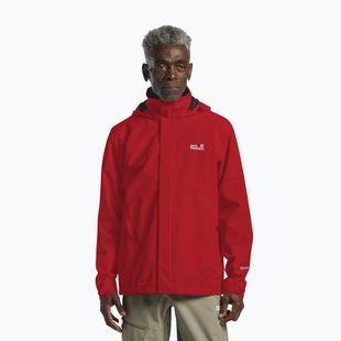 Pánska nepremokavá bunda Jack Wolfskin Trailtime 2L siren red