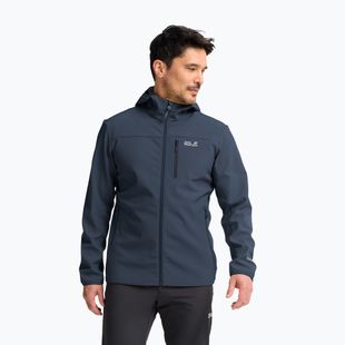 Pánska vetrovka Jack Wolfskin Wild Winds Hooded midnight sky