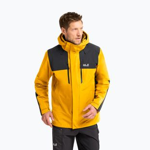 Pánska nepremokavá bunda Jack Wolfskin Jasper Pro 2L burly yellow jw