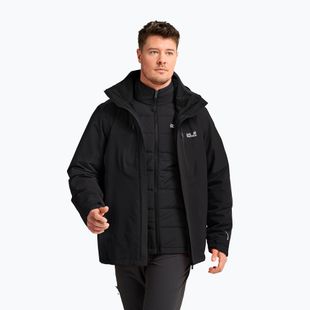 Pánska bunda 3v1 Jack Wolfskin Jasper Pro 3IN1 black