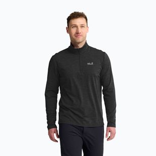 Pánska fleecová mikina Jack Wolfskin Trail Half Zip black