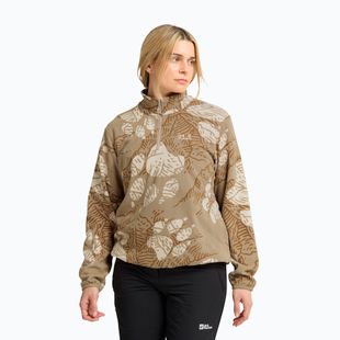 Dámska fleecová mikina Jack Wolfskin Paw Era 100 Orint Half Zip paw hazel wood