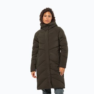 Dámsky páperový kabát Jack Wolfskin Marienplatz Coat obsidian moss