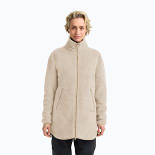 Dámska fleecová mikina Jack Wolfskin High Curl Coat oyster