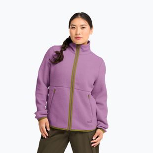Dámska fleecová mikina Jack Wolfskin Lite Curl Full Zip vivid orchid