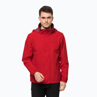 Jack Wolfskin pánska nepremokavá bunda Stormy Point 2L červená 1111142