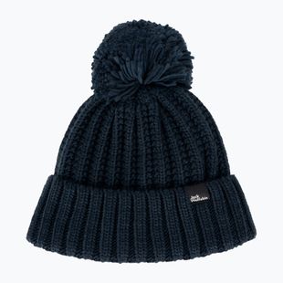Dámska zimná čiapka Jack Wolfskin Highloft Knit Beanie night blue