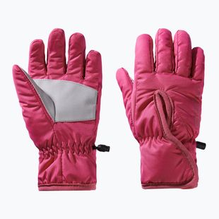 Detské trekingové rukavice Jack Wolfskin Easy Entry dark fuchsia