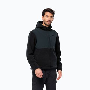 Pánska fleecová mikina Jack Wolfskin Felslicht Hooded night blue