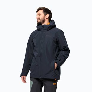 Pánska bunda do dažďa Jack Wolfskin Fernblick 2L night blue