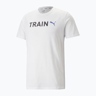 Pánske tričko PUMA Graphic Training T-shirt white 523414 02
