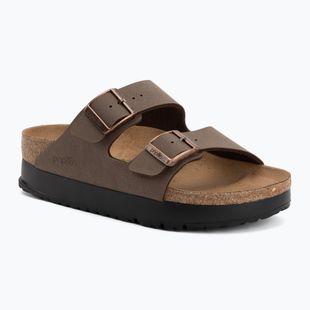 Klapki BIRKENSTOCK x Papillio Arizona Flex Platform Birko-Flor Narrow mocca